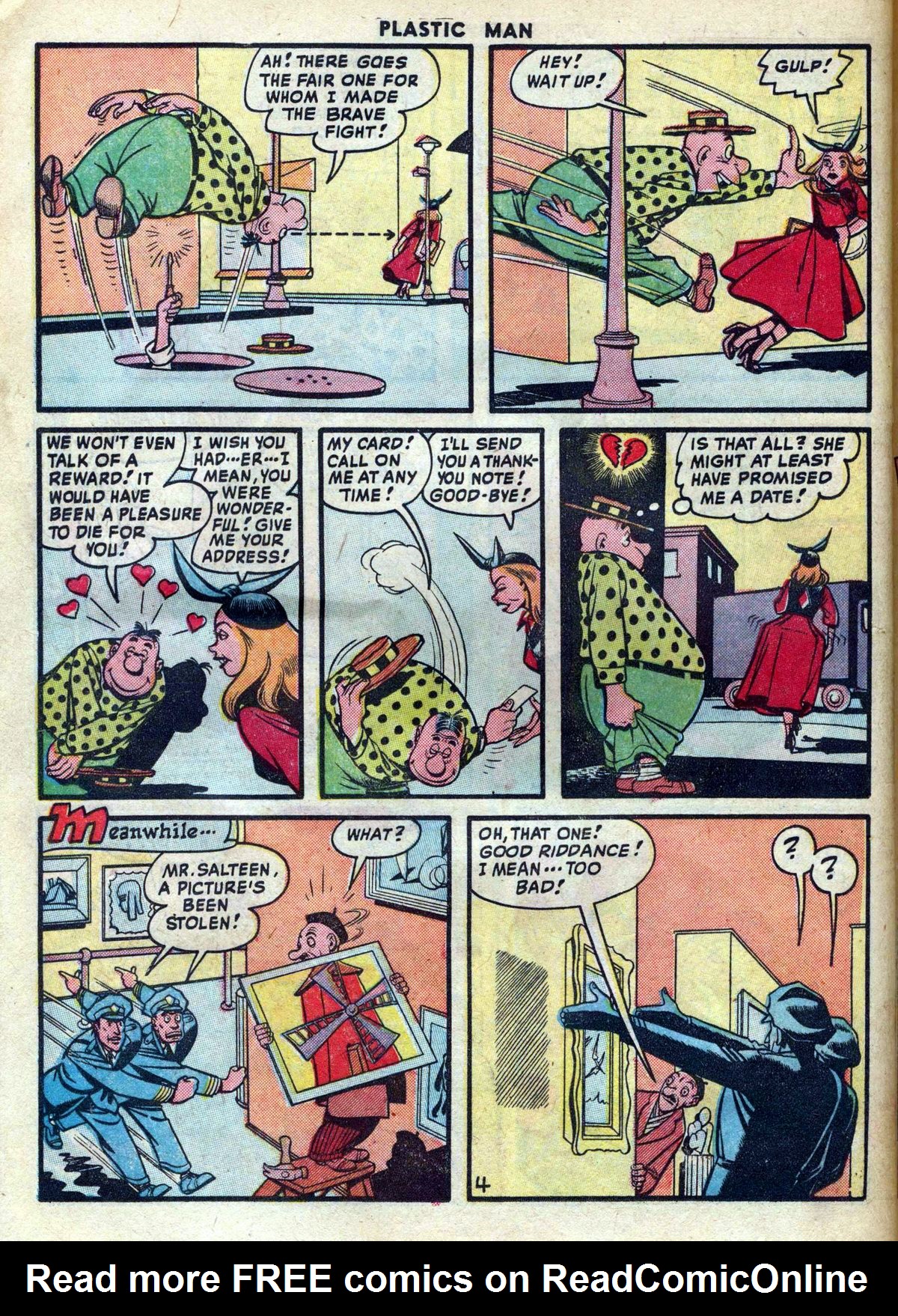 Read online Plastic Man (1943) comic -  Issue #17 - 18