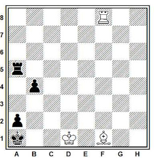 Problema ejercicio de ajedrez número 730: Estudio de G.A. Nadareishvili (1970)
