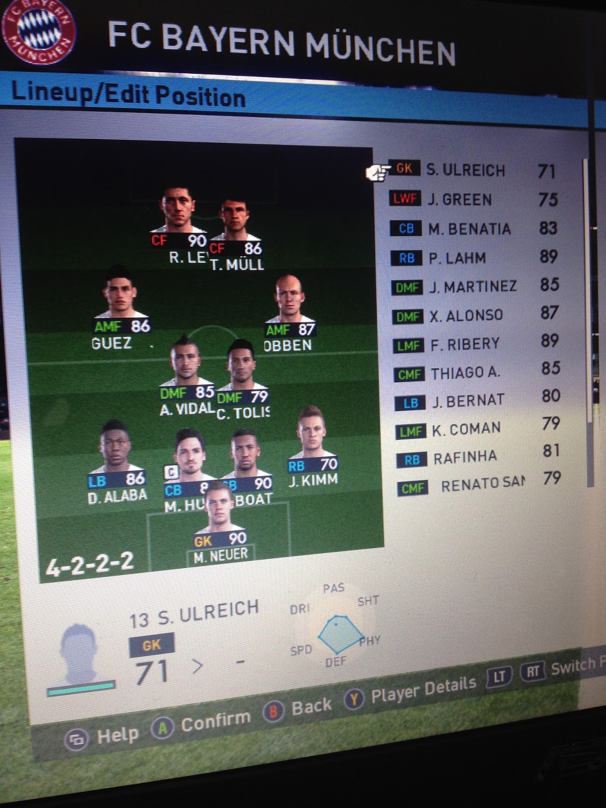 Download file EDIT untuk Memperbaiki skuad Bayern Munchen