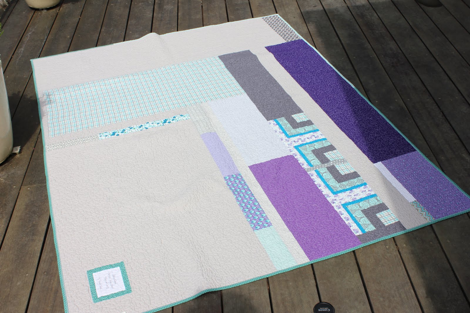 Shiner's view Grad quilt off today