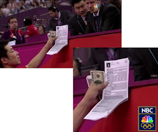 Japanese Gymanastic official bribing and/or appealing a score to the judges, japan bribe olympics gymnastics