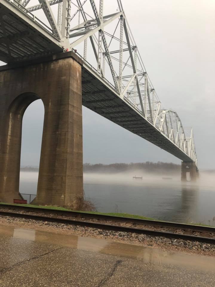 Industrial History 1931 WI82 Black Hawk Bridge over Mississippi River