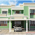 Indian flat roof villa in 2305 sq.feet