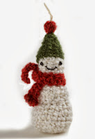 PATRON GRATIS  MUÑECO DE NIEVE AMIGURUMI