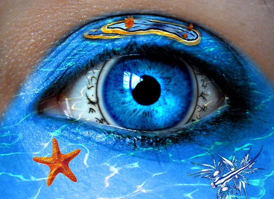 Blue Ocean Eye Makeup