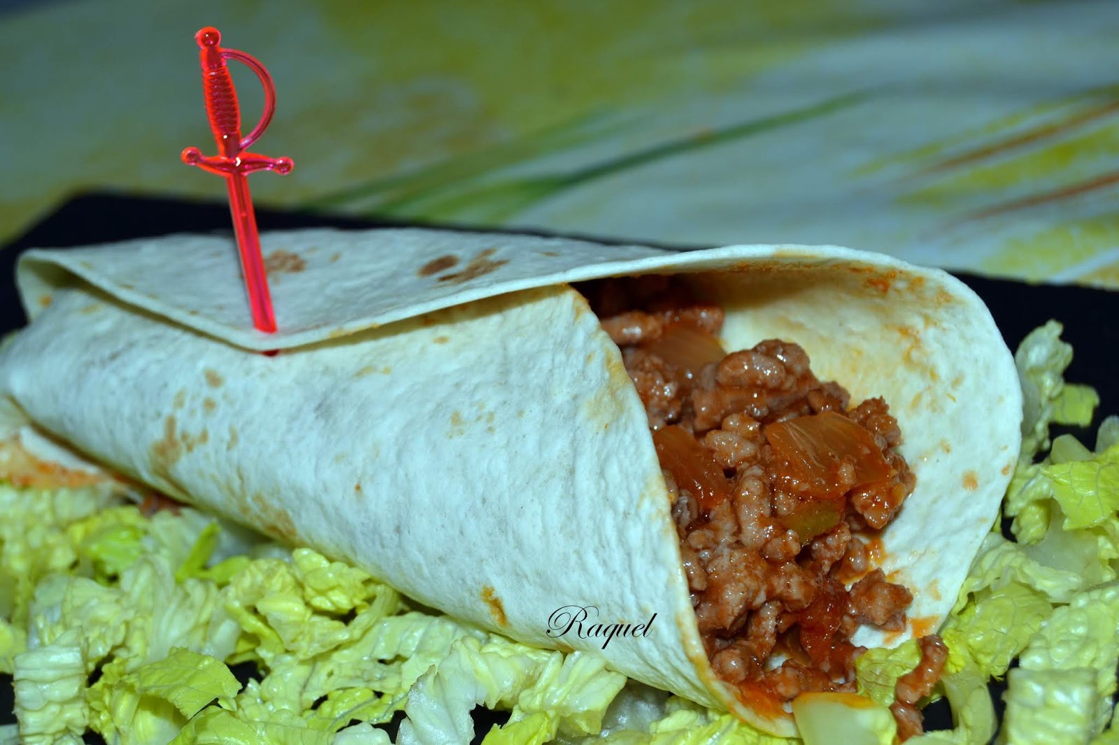 Mi Diversión en la cocina Burritos mexicanos con carne de cerdo y ternera