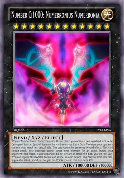 Deck Prodigy YuGiOh! Zexal "Number" cards