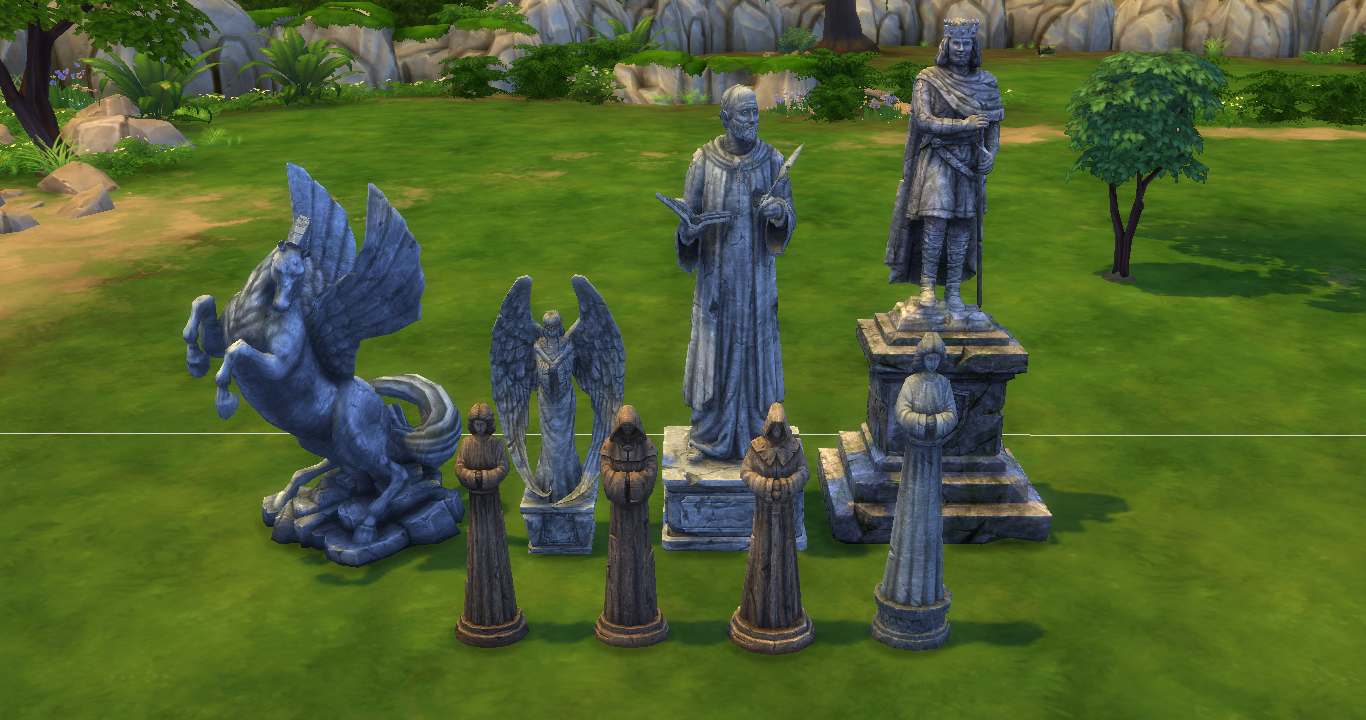 Best Sims Collection [SIMS 4] Medieval Statues from Simsinthewoods