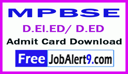 MP Board D.El.ED/ D.ED 1st-2nd Year Admit Card Hallticket Download