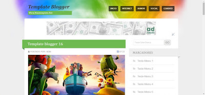Modelo Template para Blogger Modelo Template para Blogger