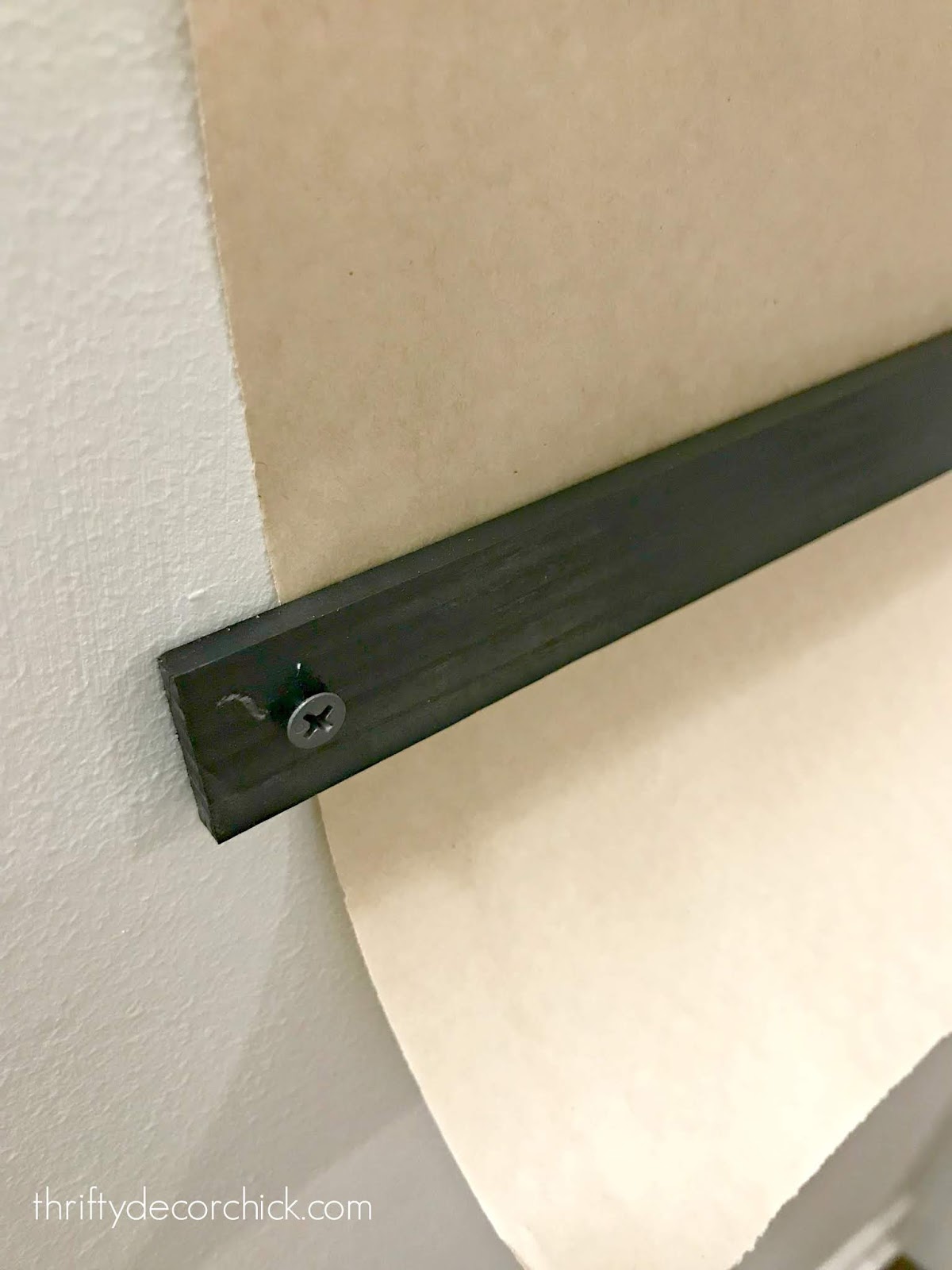 DIY paper roll holder for wall
