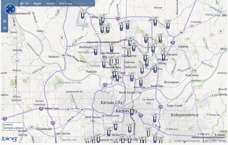 Capt. Spaulding's World CSW Weather Metro Kansas City Rainfall Maps