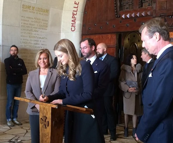 Grand Ducal Family mark 100 years since battle of Verdun, Princess Stéphanie pregnant, Palace of the Grand Dukes (Palais Grand-Ducal) announced that Hereditary Grand Duchess Stéphanie was pregnant style fashions dress