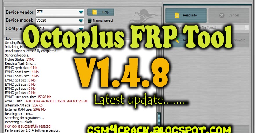 Octoplus FRP Tool V1.4.8 Latest Setup Free Download