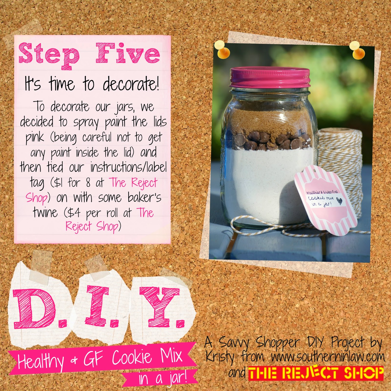 Gluten Free Cookie Mix in A Jar Recipe - Healthy Gift Ideas for Birthdays and Christmas - Gifts in a Jar on a Budget