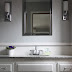 White And Gray Master Bathroom