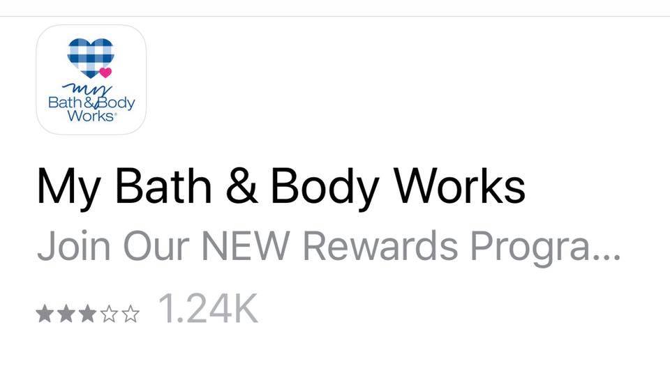 Life Inside the Page Bath & Body Works Member Rewards Program APP