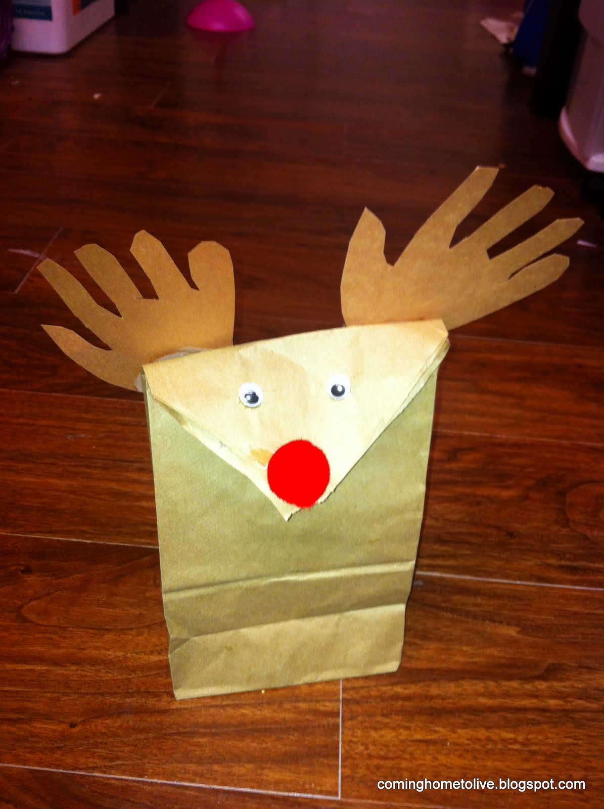 DIY Paper Crafts Paper Bag Reindeer Craft