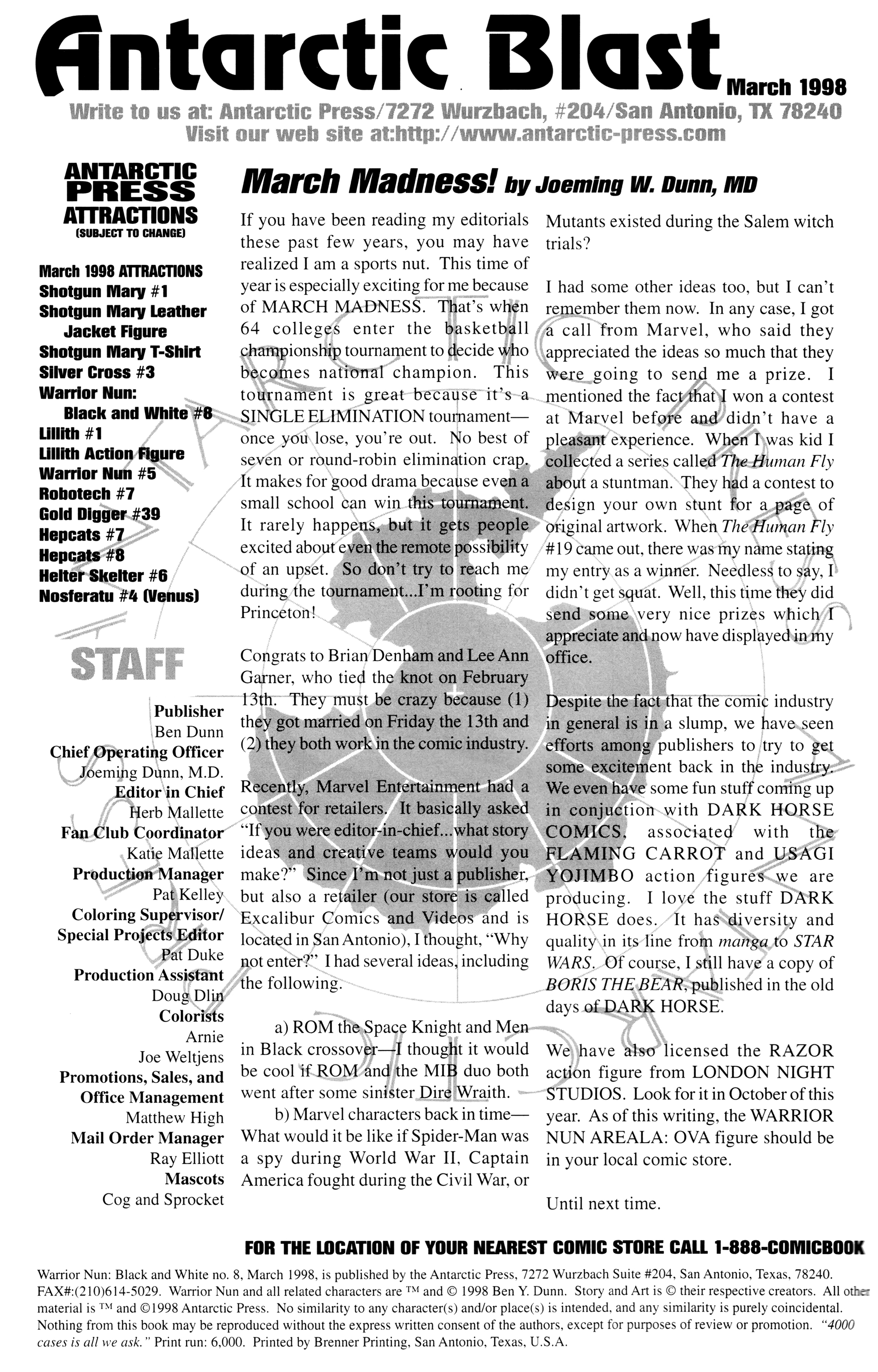 Read online Warrior Nun: Black & White comic -  Issue #8 - 2