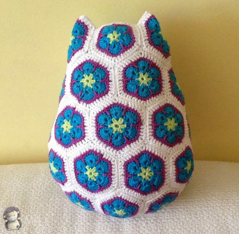 Búho african flower por detrás