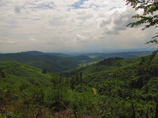 Nowa Wieś Kłodzka ze stoków Gąsiorka.