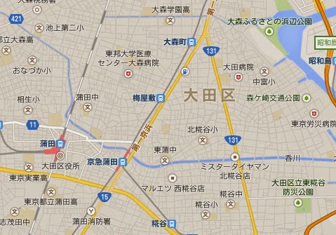 大田区で幼稚園探し: 【GoogleMaps】大田区・私立幼稚園