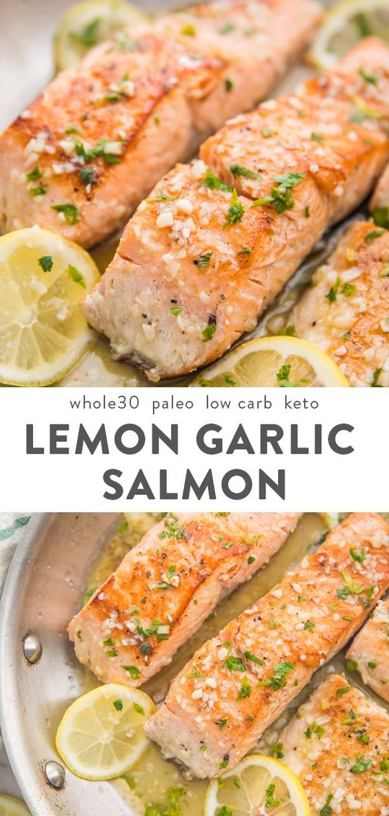 Lemon Garlic Salmon (Whole30, Paleo, Low Carb, Keto)