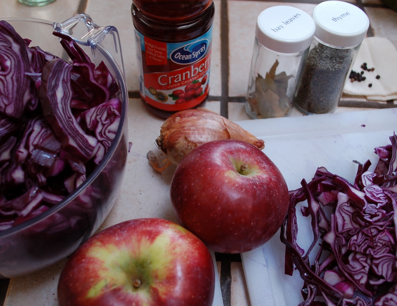The Spice Garden Braised Red Cabbage with Apples