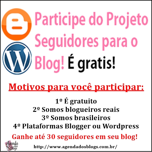 Ganhe Seguidores - Agenda dos Blogs