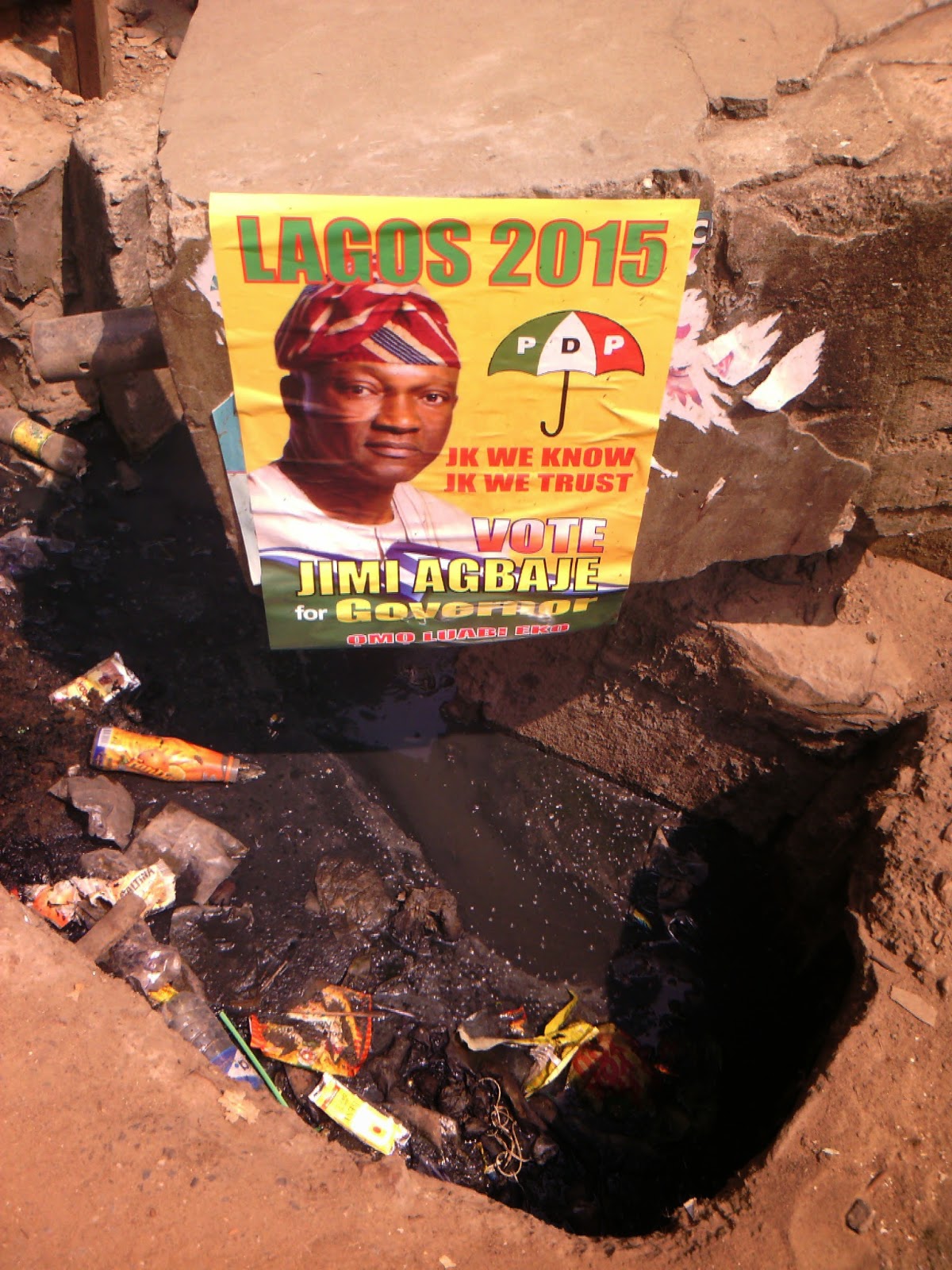 agbaje campaign poster gutter