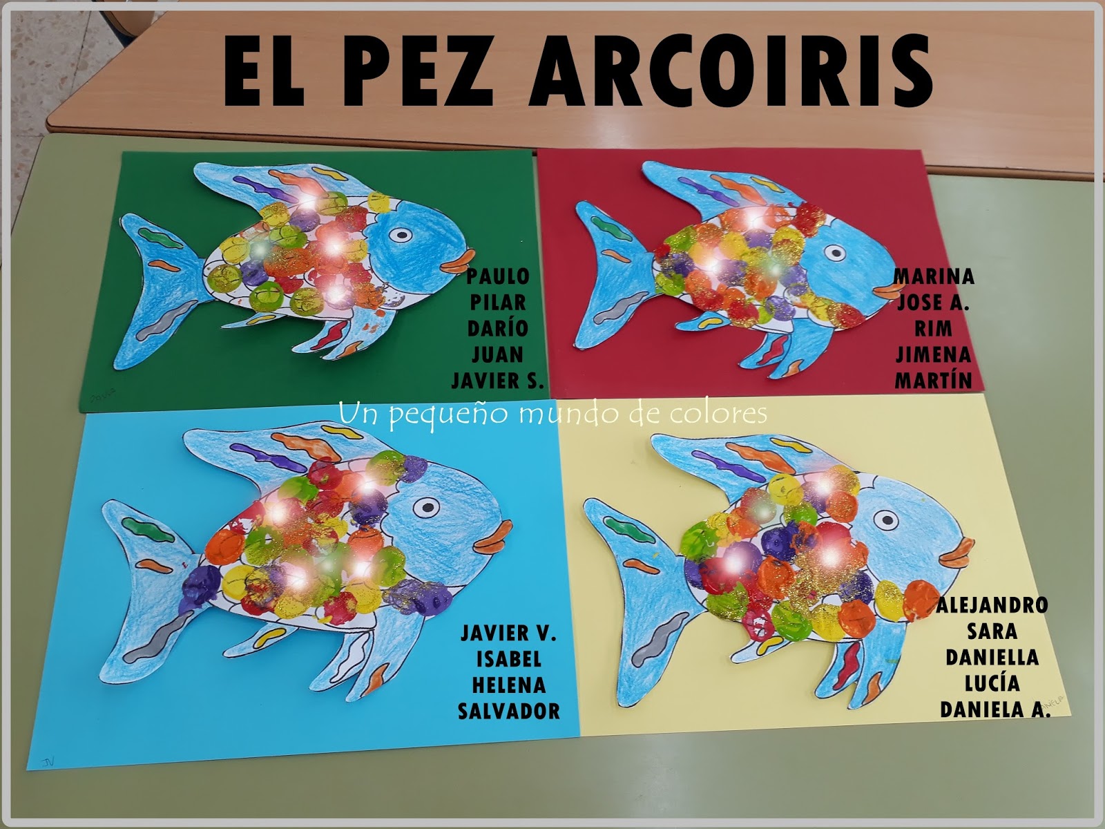 UN PEQUEÑO MUNDO DE COLORES Trabajo cooperativo 