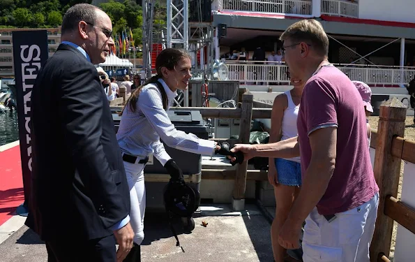 Princess Caroline of Hanover and Prince Albert II of Monaco and Charlotte Casiraghi 