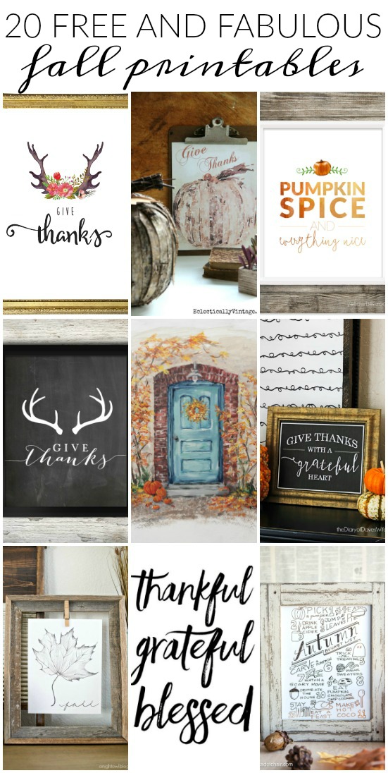 Update your home for fall with these fabulous and FREE fall printables! www.littlehouseoffour.com