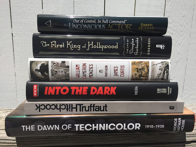 A stack of classic film books