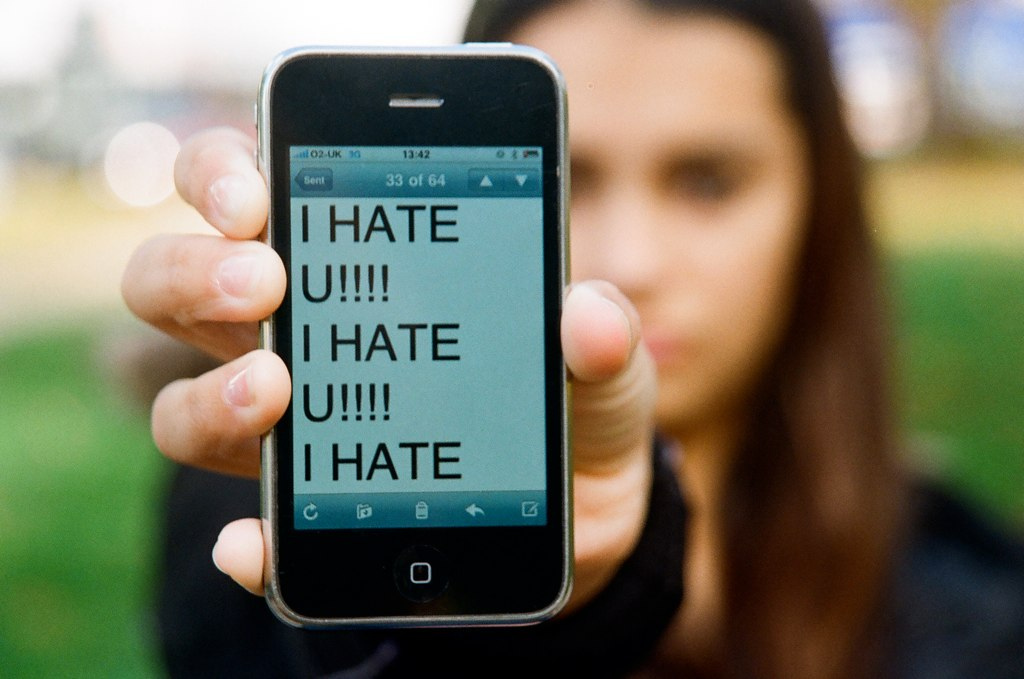 Good words Girls that are getting bullied on their phones can Girls that are getting bullied on their phones are not