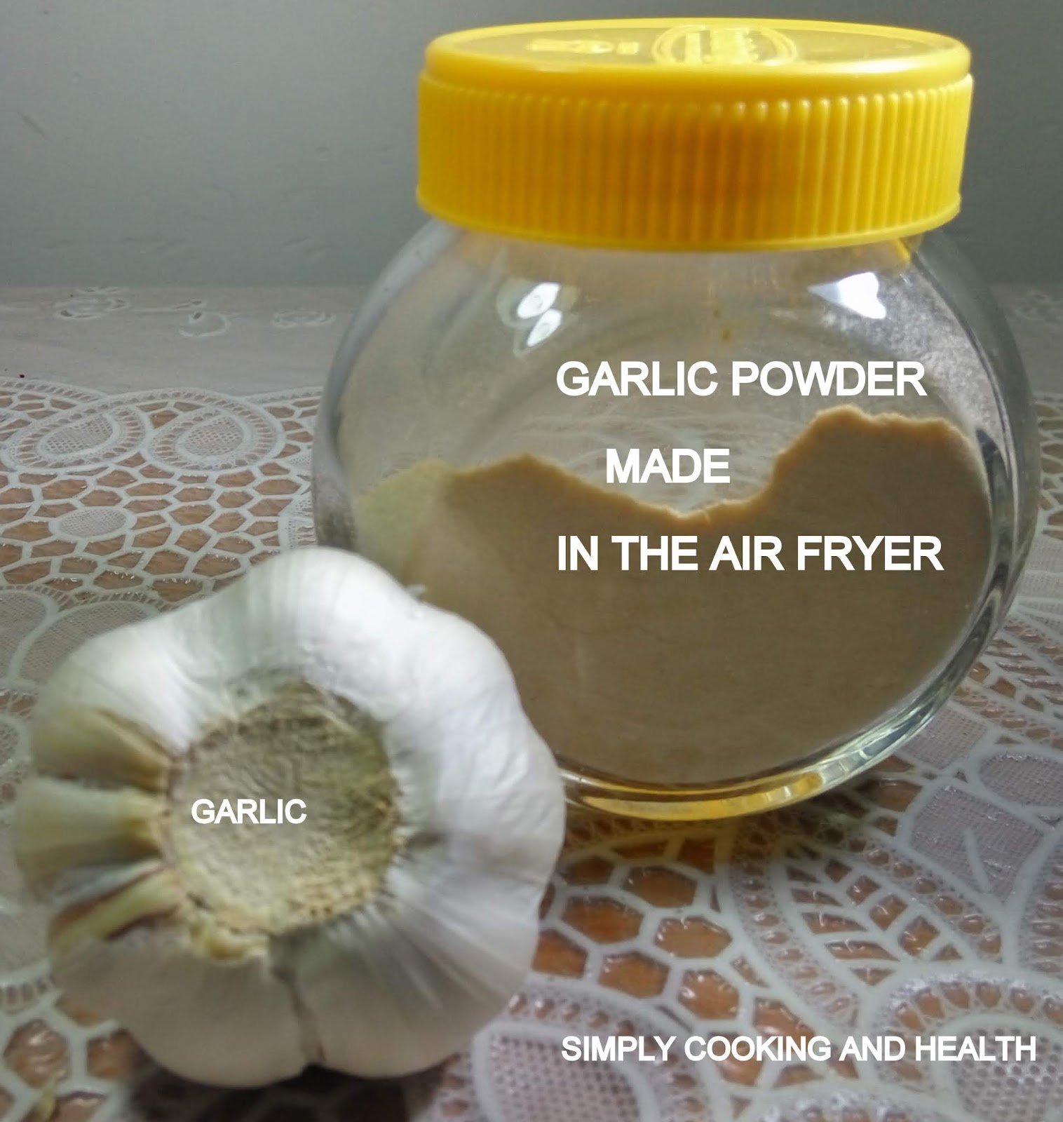 Simply Cooking and Health Garlic dried in the oven and air fryer and