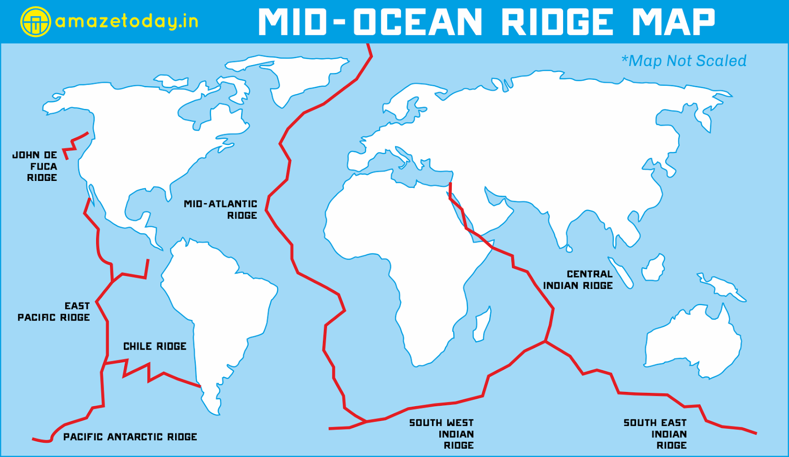 Mid Ocean Ridge Map 