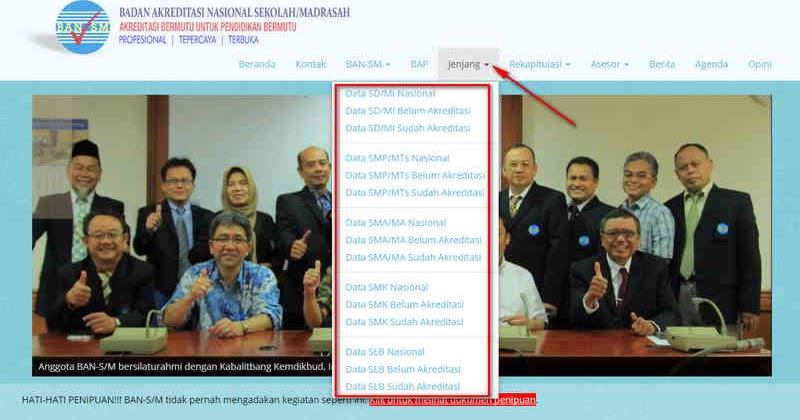 Cara Mengecek Nilai Akreditasi Sekolah di BANSM Berkas