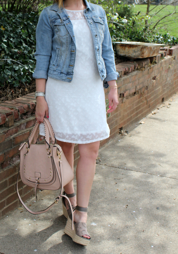 little white dress, cuddy studios, spring style, how to style a white dress