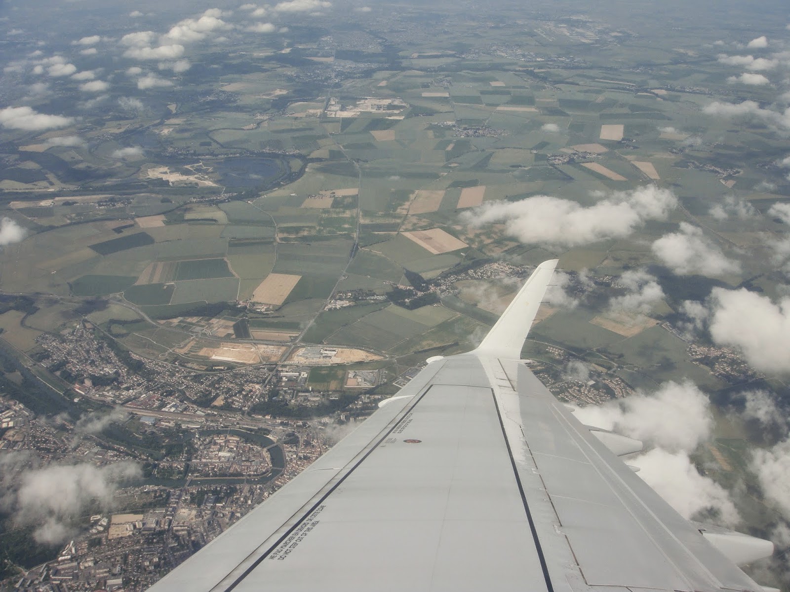 Flying over France