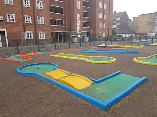 Crazy Golf at the Clarence Way Estate in Camden