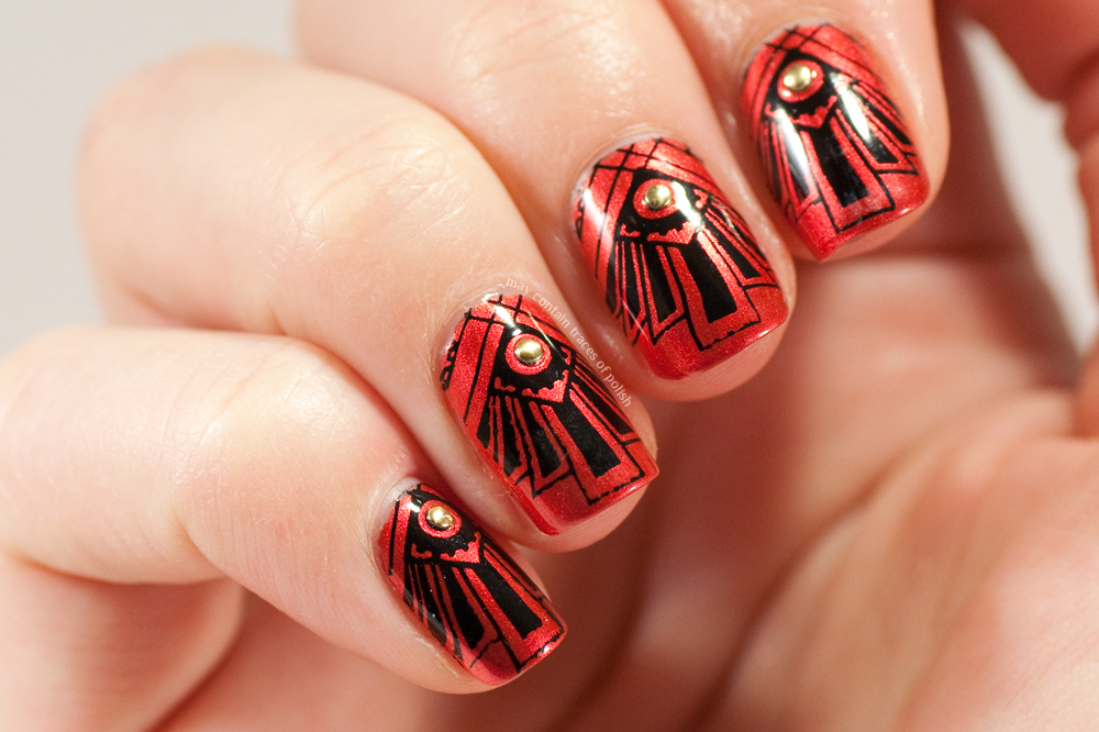 Art Deco Nail Art May contain traces of polish
