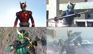 The various forms of Kamen Rider Kuuga