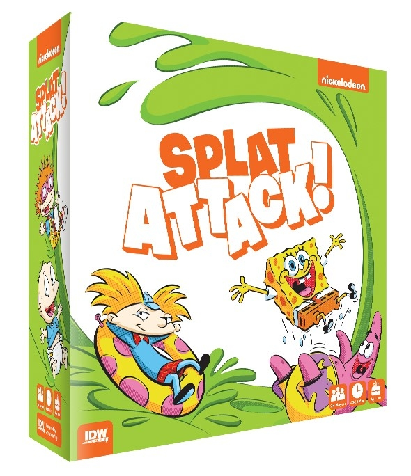 NickALive! IDW Games To Release 90sNick Themed 'Nickelodeon Splat Attack!' Board Game