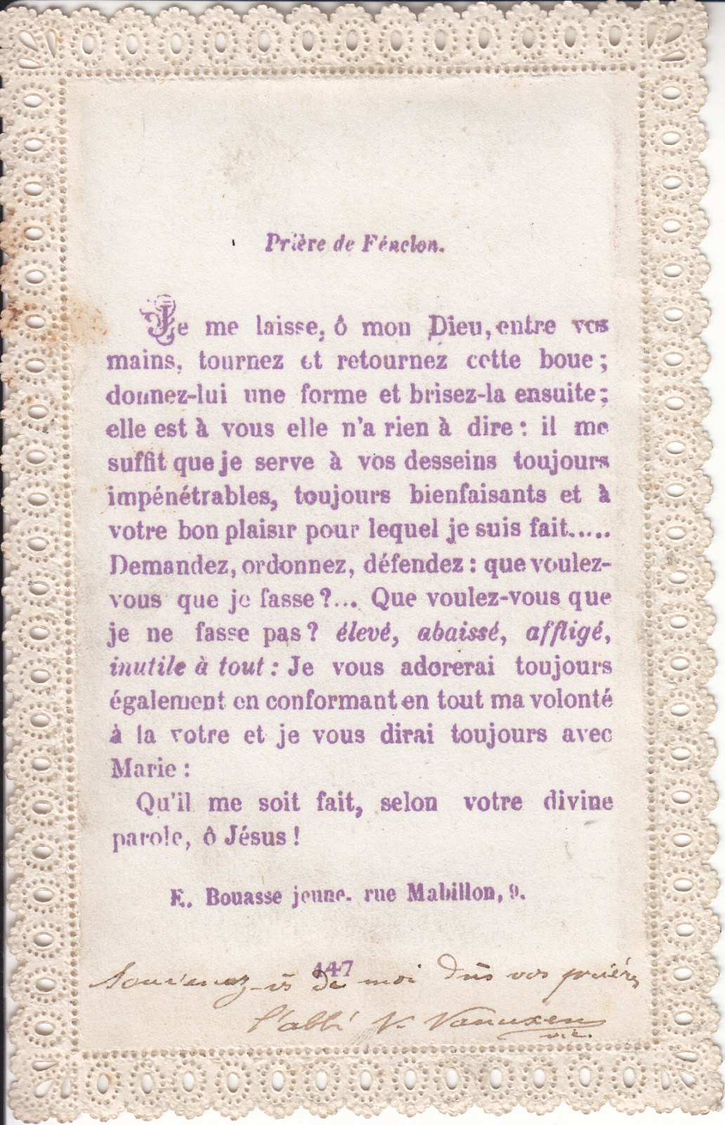les missels de marie PRIERE DE FENELON