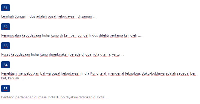 Contoh Soal Peradaban Lembah Sungai Indus