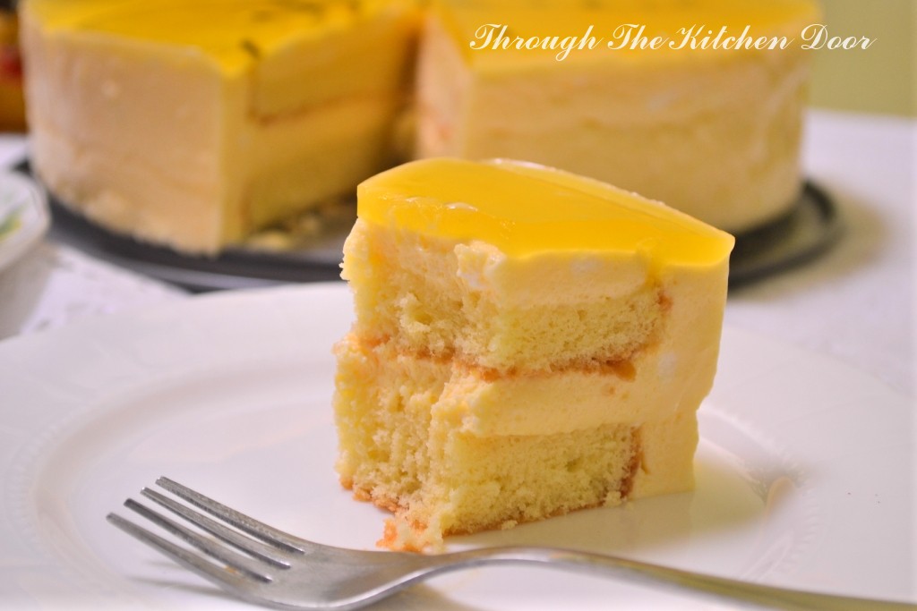 Through The Kitchen Door Orange Passion Fruit Mousse Cake