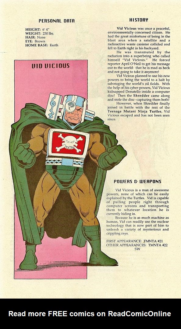 Read online Teenage Mutant Ninja Turtles Mutant Universe Sourcebook comic -  Issue #2 - 37