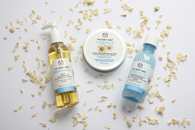 The Body Shop Camomile Range - Cleansing Oil, Cleansing Butter and Make Up Remover