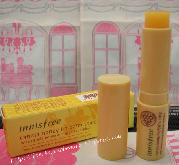 Love Korean Beauty REVIEW Innisfree Canolla Honey Lip Balm Stick